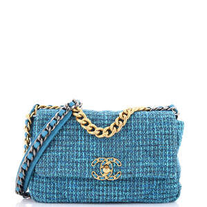 Chanel 19 Flap Bag Quilted Tweed Medium #231192C45B